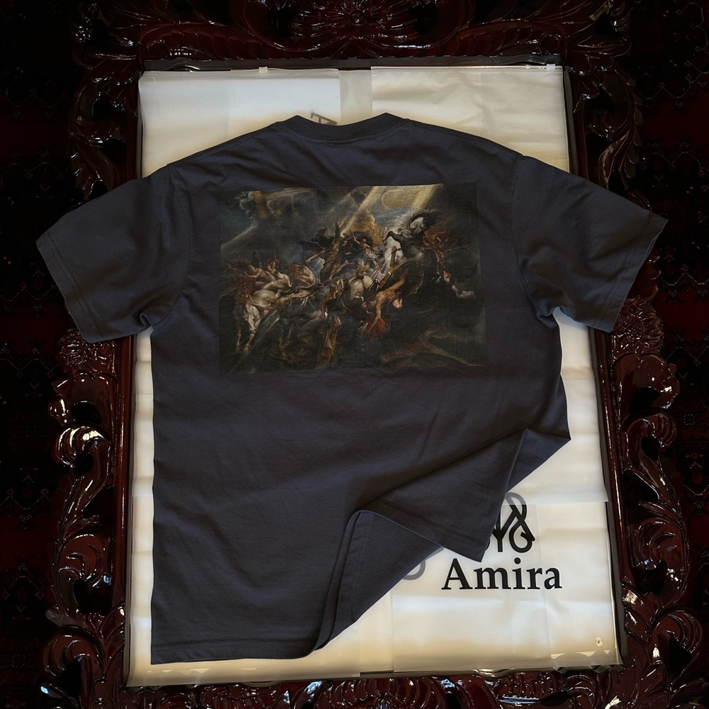 Amirah Charcoal Artistic Men's Tee